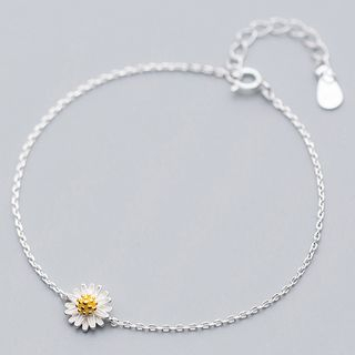 A Roch 925 Sterling Silver Daisy Bracelet White One Size a roch kopen in de aanbieding