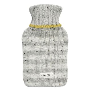 TALVI Knit Strips Hot Water Bottle 0.5L Gray 1 pc