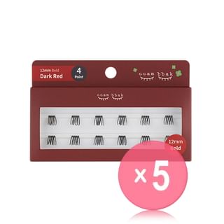 ccam bbak - Original Bold Eyelash 4 Points - 3 Types 5pcs Bundle Set 12mm x 5 pcs