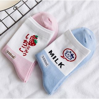 Cottonet Color Block Crew Socks cottonet kopen in de aanbieding