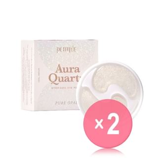 PETITFEE - Aura Quartz Hydrogel Eye Mask - Pure Opal 2pcs Bundle Set 20 pairs x 2 pcs