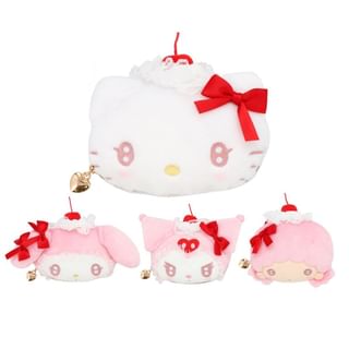SHOBIDO - Sanrio Characters Die Cut Plush Makeup Pouch (Whip Cherry Series)