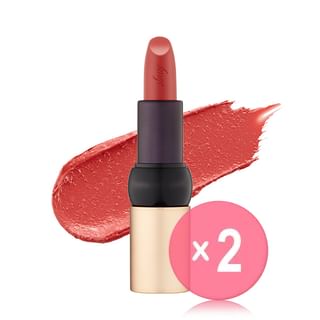 THE FACE SHOP - fmgt New Bold Sheer Glow Lipstick - 19 Colors 2pcs Bundle Set #14 Cashmere Coral x 2 pcs