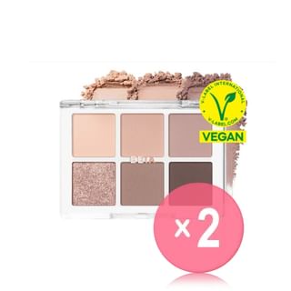 BBIA - Ready To Wear Eye Palette Respect Edition - 3 Types 2pcs Bundle Set #07 Warm Beige x 2 pcs