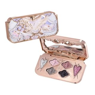 Flower Knows - Knight Unicorn 6-Color Satin Makeup Palette - 3 Types 02 Moon Sprite