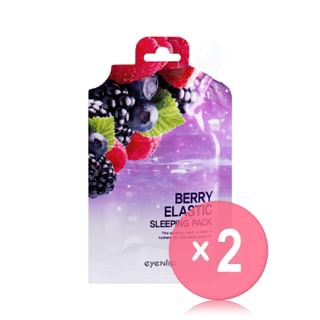 eyeNlip - Berry Elastic Sleeping Pack Spout Pouch Set 2pcs Bundle Set 25g x 10 pcs x 2 pcs