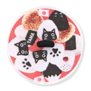 Japan's Tama Series Cat Print Button Hair Tie Rice Ball 1 pc