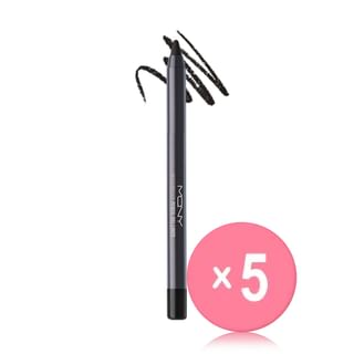 MQNY - The Big Waterproof Pencil Gel Liner - 10 Colors 5pcs Bundle Set #01 Smoky Roasting Latte x 5 pcs