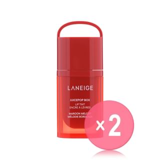 LANEIGE - Juicepop Box Lip Tint - 10 Colors 2pcs Bundle Set Maroon Melody x 2 pcs