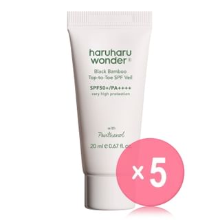 haruharu wonder - YesStyle Exclusive Black Bamboo Top-to-Toe SPF Veil Mini 5pcs Bundle Set 20ml x 5 pcs