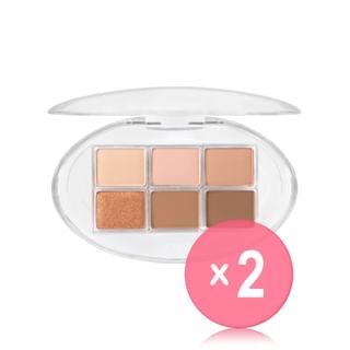 Dear.A - Perfect Match Eyeshadow Palette - 3 Types 2pcs Bundle Set #02 Petal x 2 pcs