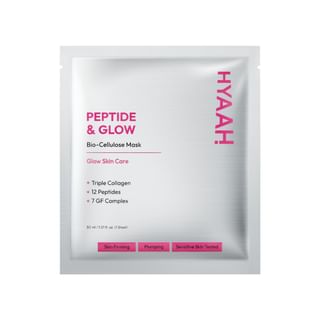 HYAAH - Bio-Cellulose Mask - 3 Types Peptide & Glow