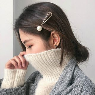 Jael Faux Pearl Hair Clip White One Size jael kopen in de aanbieding