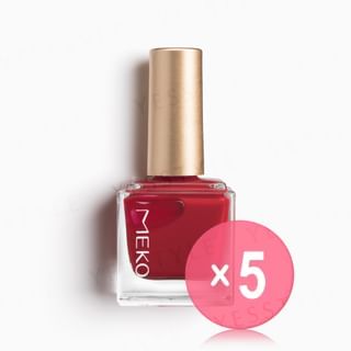 MEKO - Fingertip Play Light Nail Polish 26 Bright Red 5pcs Bundle Set 10ml x 5 pcs