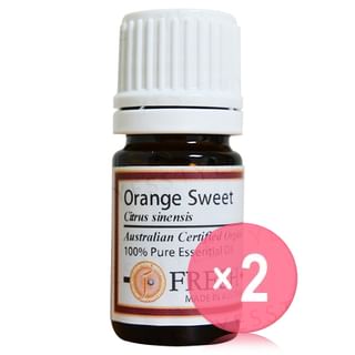 FRESH AROMA - 100% Pure Essential Oil Orange Sweet 2pcs Bundle Set 5ml x 2 pcs