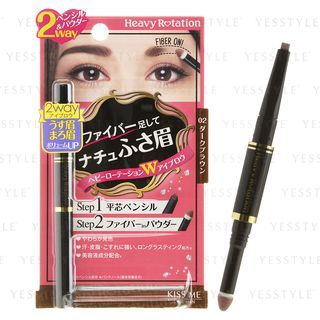 Isehan Kiss Me Heavy Rotation Fiber On 2Way Eyebrow 02 Dark Brown isehan kopen in de aanbieding
