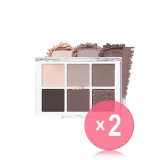 BBIA - Ready To Wear Eye Palette Respect Edition - 3 Types 2pcs Bundle Set #08 Cool Gray x 2 pcs