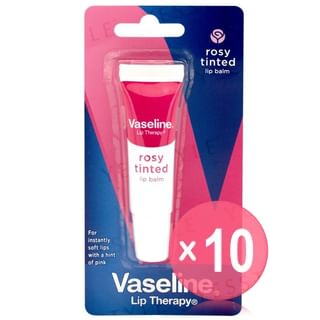 Vaseline - Lip Therapy Lip Balm Rosy Tinted 10pcs Bundle Set 10g x 10 pcs