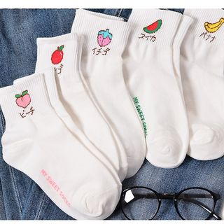 Cottonet Fruit Print Socks cottonet kopen in de aanbieding