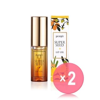 PETITFEE - Super Seed Lip Oil 2pcs Bundle Set 3g x 2 pcs