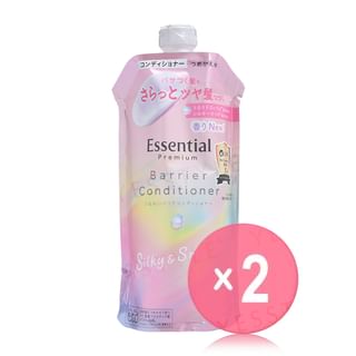 Kao - Essential Premium Barrier Conditioner Silky & Smooth Refill 2pcs Bundle Set 340ml x 2 pcs