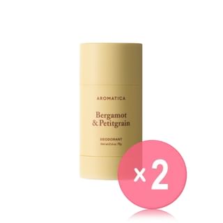 AROMATICA - Bergamot & Petitgrain Deodorant 2pcs Bundle Set 75g x 2 pcs