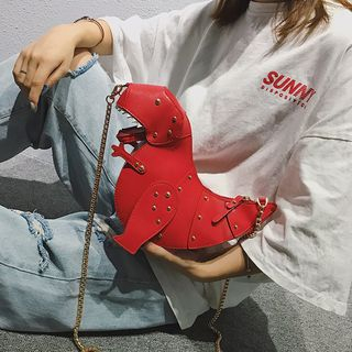 Mulgam Faux Leather Dinosaur Shoulder Bag mulgam kopen in de aanbieding