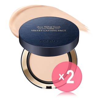 AGE20'S - Velvet Lasting Pact Set - 5 Colors 2pcs Bundle Set 2025 Version - #23C Petal x 2 pcs
