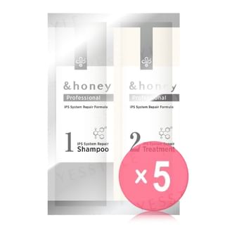 ViCREA - &honey Professional iPS System Repair Shampoo & Treatment Trial Set 5pcs Bundle Set 10ml + 10g x 5 pcs