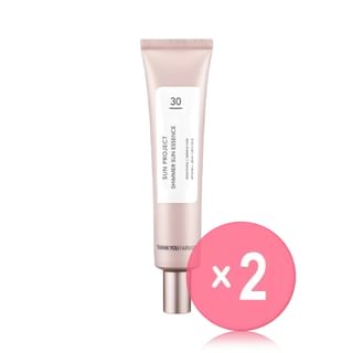 THANK YOU FARMER - Sun Project Shimmer Sun Essence SPF30 PA++ 40ml 2pcs Bundle Set 40ml x 2 pcs