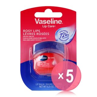 Vaseline - Lip Care Mini Rosy Lips 5pcs Bundle Set 7g x 5 pcs