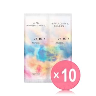 +tmr - Smooth Shampoo & Hair Treatment Trial Set 10pcs Bundle Set 10ml x 2 x 10 pcs