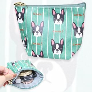 ouaf ouaf&miaou marche French Bulldog Striped Multipurpose Organizer Pouch 11×15cm