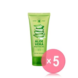 NATURE REPUBLIC - Soothing & Moisture Aloe Vera Soothing Gel Mini 5pcs Bundle Set 2026 Version - 250ml x 5 pcs