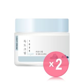 ROUND LAB - 1025 Dokdo Light Cream 2pcs Bundle Set 80ml x 2 pcs