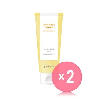 dot solution - point& Vita Rose Whip Cleansing Foam 2pcs Bundle Set 200ml x 2 pcs