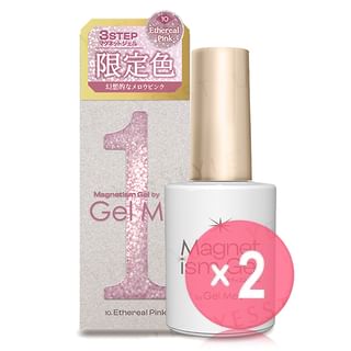 Cosme de Beaute - Gel Me 1 Magnetism Nail Gel 10 Ethereal Pink 2pcs Bundle Set 10ml x 2 pcs