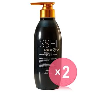 Japan gateway - ISSHI Keralis Noir Shampoo Smoothing Repair Moist 2pcs Bundle Set 400ml x 2 pcs