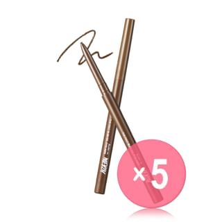 MERZY - The First Slim Gel Eyeliner - 7 Colors 5pcs Bundle Set #GS4 Brown Quartz x 5 pcs