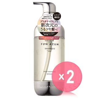 JPS LABO - Fun Azum Moist & Damage Repair Shampoo 2pcs Bundle Set 450ml x 2 pcs