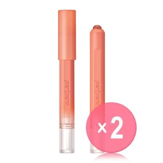 peripera - Slip On My Lip - 10 Colors 2pcs Bundle Set M01 Over The Moon x 2 pcs