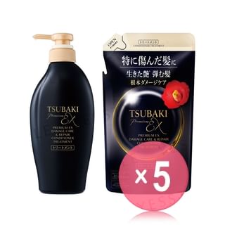 Shiseido - Tsubaki Premium EX Damage Care & Repair Conditioner Treatment 5pcs Bundle Set