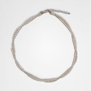 Faux Pearl Layered Necklace