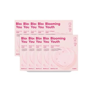 BANILA CO - Blooming Youth Peach-Collagen Mask Set 20ml x 10 sheets