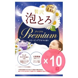Cow Brand Soap - Oyumonogatari Luxury Foam Premium Bath Additive Sleeping Aroma 10pcs Bundle Set 40g x 10 pcs