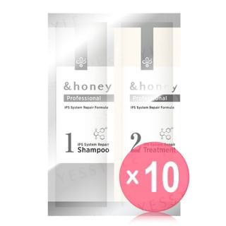 ViCREA - &honey Professional iPS System Repair Shampoo & Treatment Trial Set 10pcs Bundle Set 10ml + 10g x 10 pcs