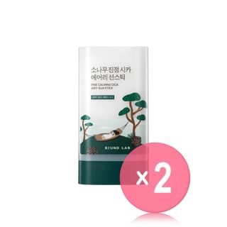 ROUND LAB - Pine Calming Cica Airy Sun Stick 2pcs Bundle Set 19g x 2 pcs
