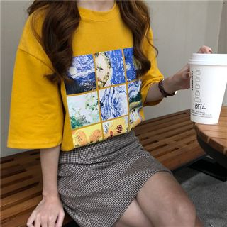 Kakaga Short Sleeve Print T Shirt kakaga kopen in de aanbieding