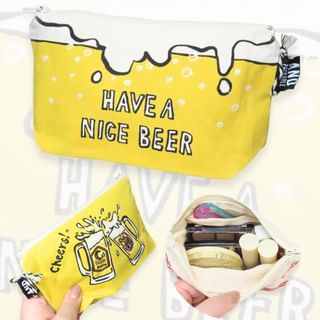 HAVE A NICE BEER Zipper Pouch 180×100×50mm