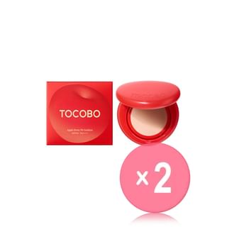 TOCOBO - Apple Dewy Fit Cushion - 12 Colors 2pcs Bundle Set #21C Peach x 2 pcs